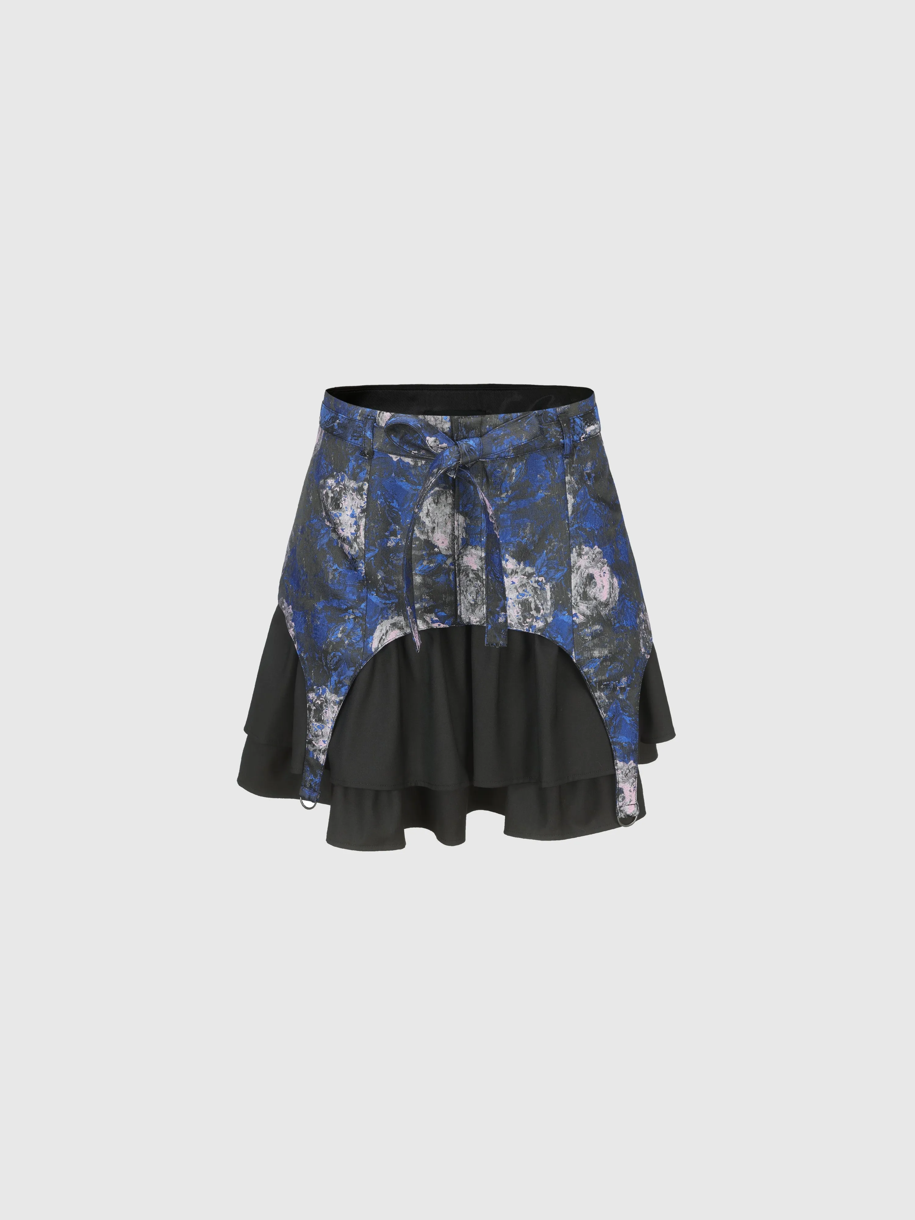2 In 1 Jacquard Mini Skirt
