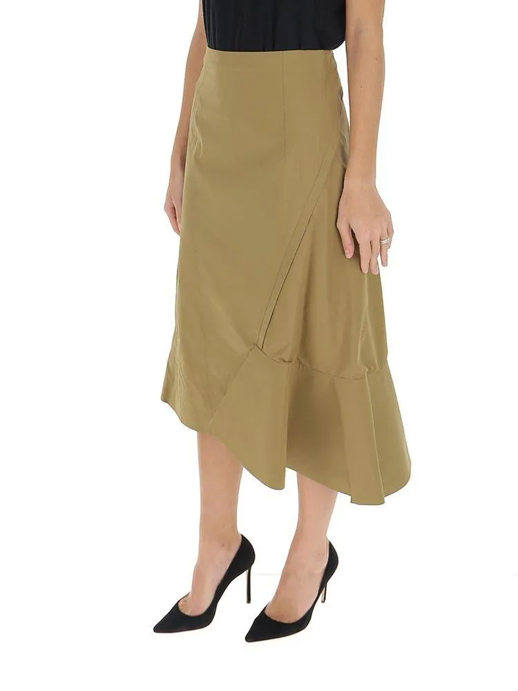 3.1 Phillip Lim Ruffled Asymmetric Midi Skirt