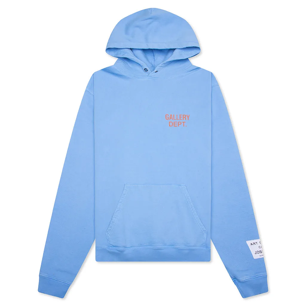 90's GD Logo Hoodie - Baby Blue