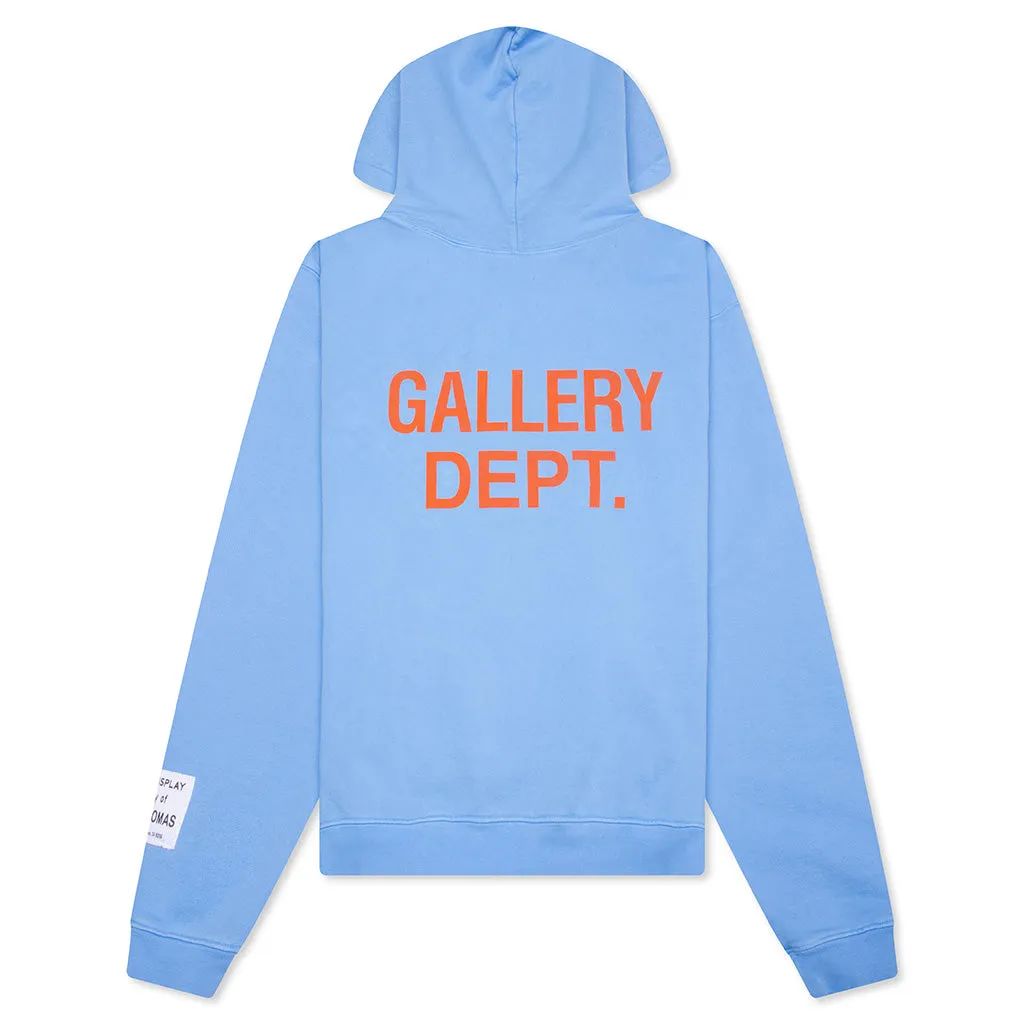 90's GD Logo Hoodie - Baby Blue