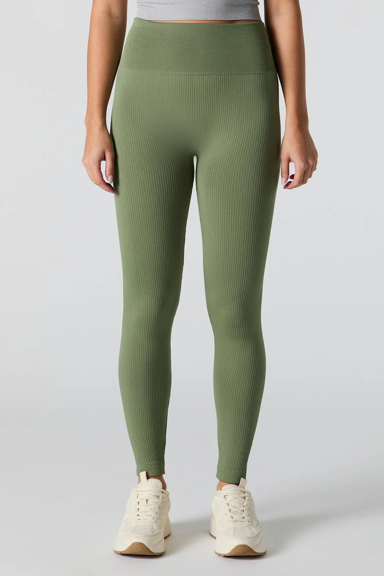 Active Seamless Ribbed Fleece Legging
