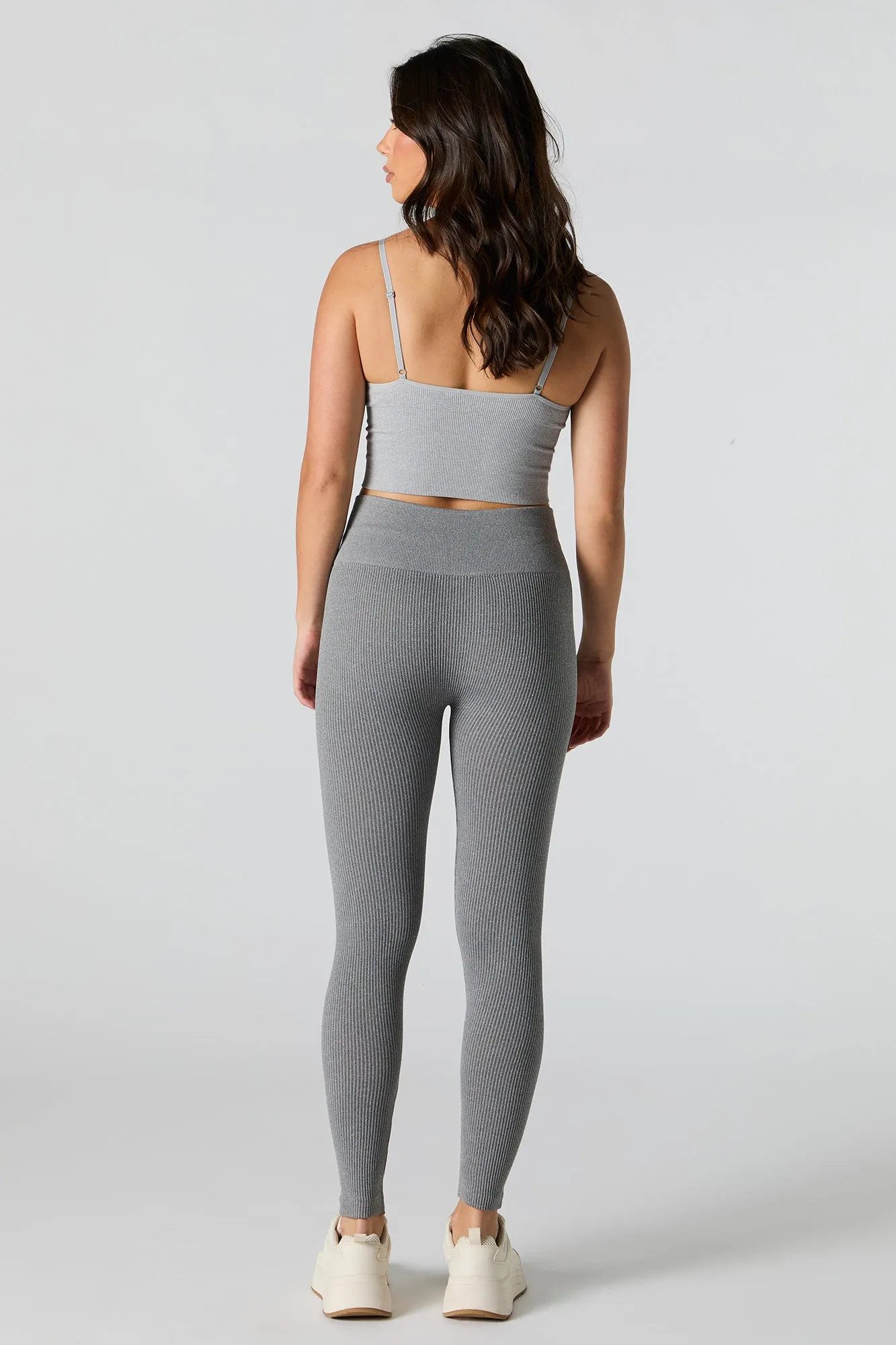 Active Seamless Ribbed Fleece Legging