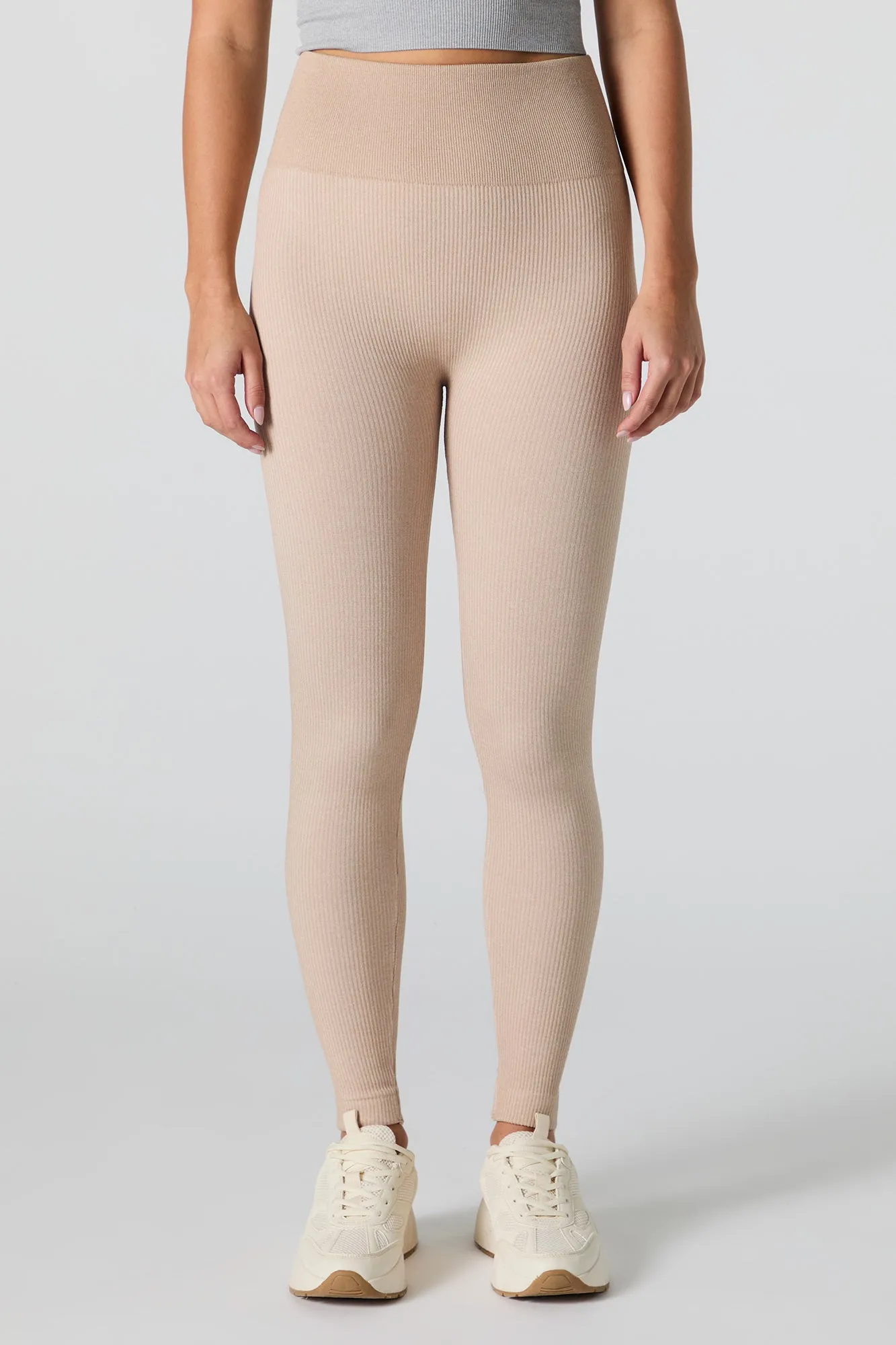 Active Seamless Ribbed Fleece Legging