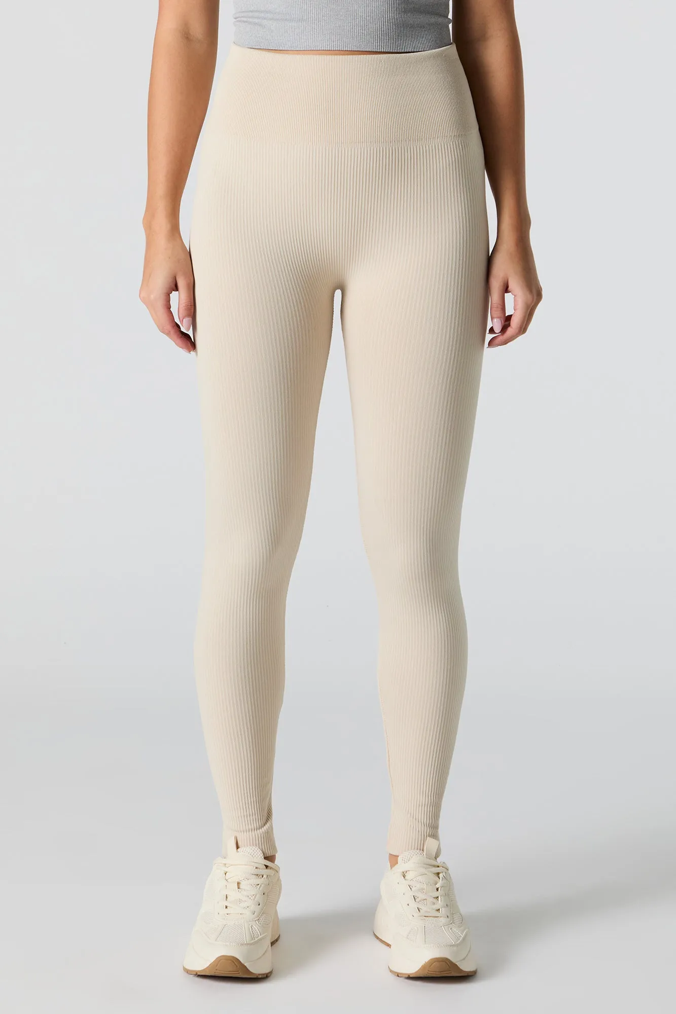 Active Seamless Ribbed Fleece Legging