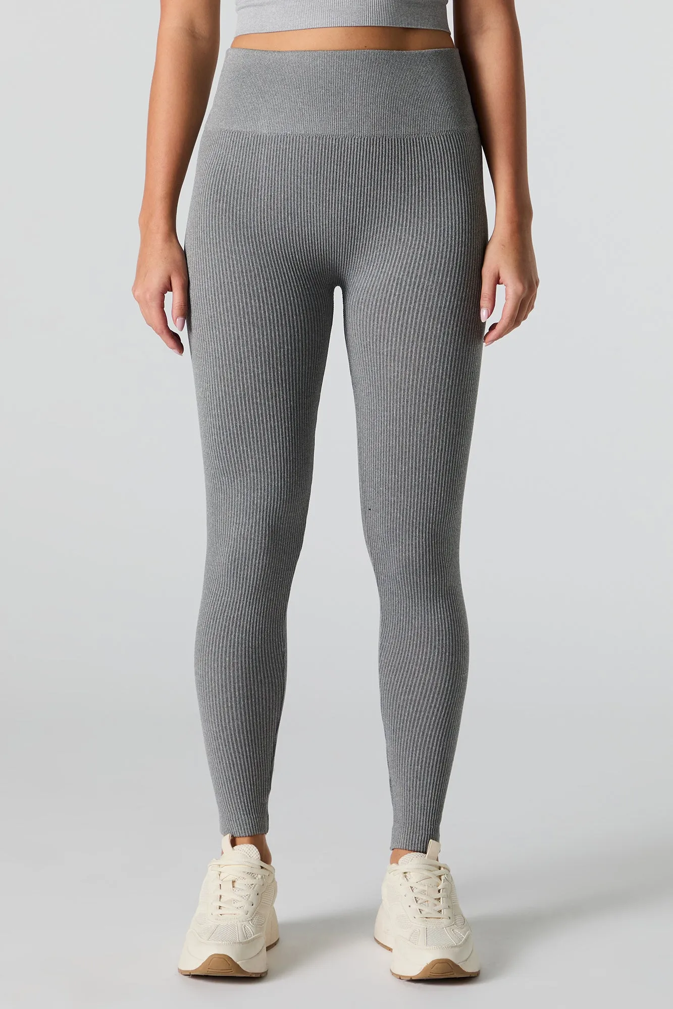 Active Seamless Ribbed Fleece Legging