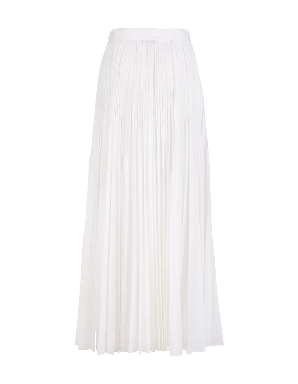 Alberta Ferretti Pleated Midi Skirt