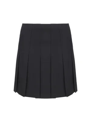 Alessandra Rich Pleated Mini Skirt