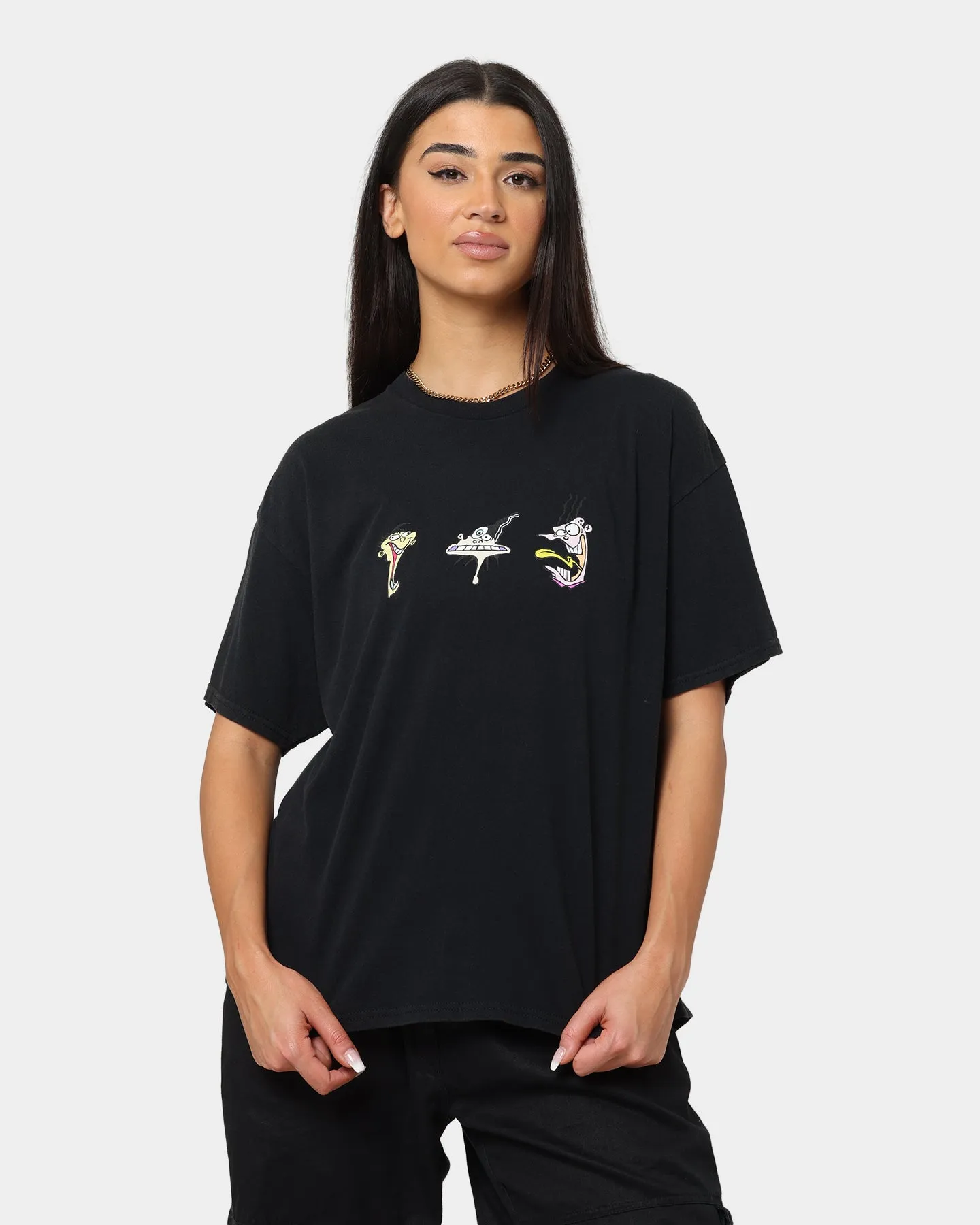 American Thrift X Ed, Edd n Eddy Whacked Vintage T-Shirt Black Wash