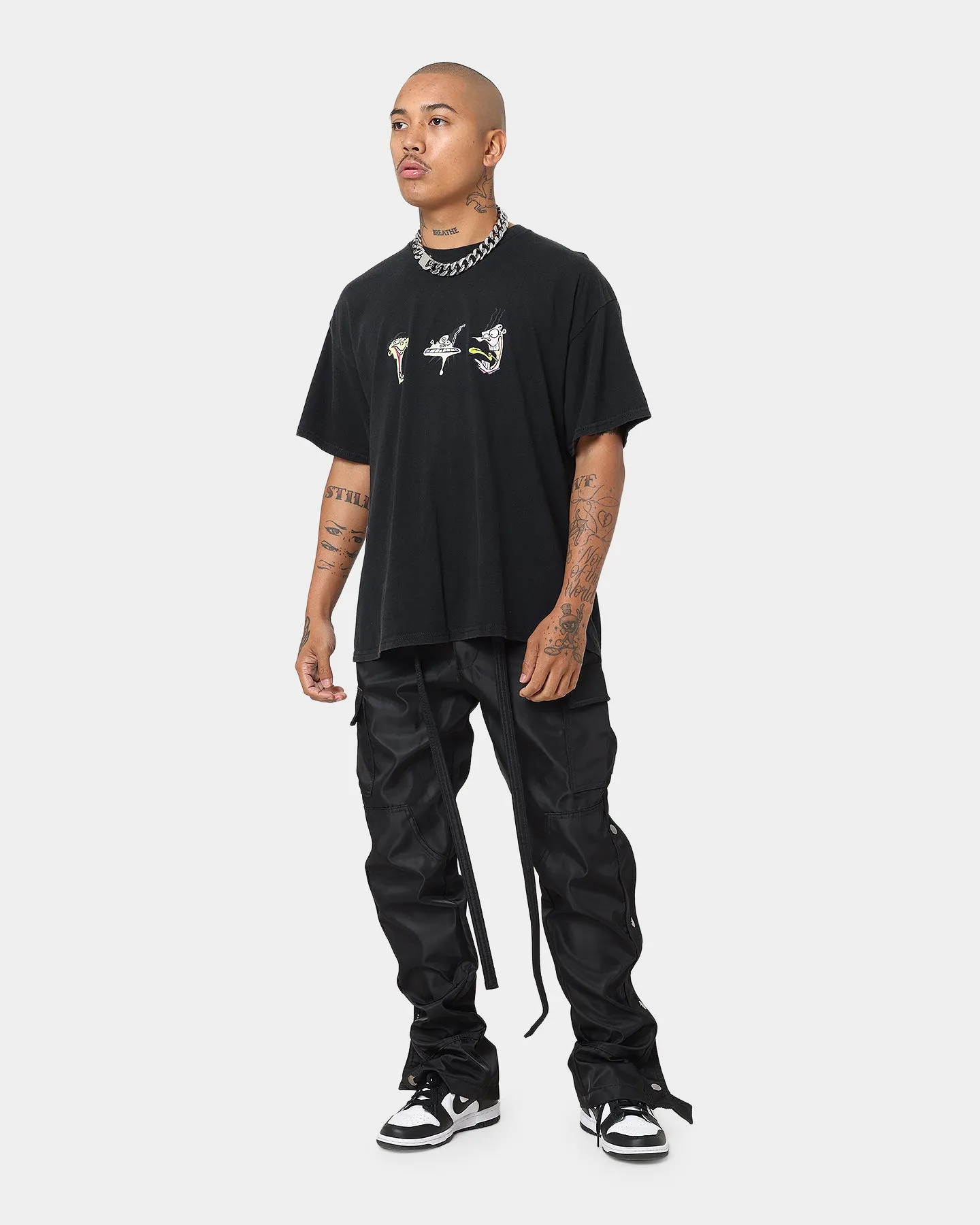 American Thrift X Ed, Edd n Eddy Whacked Vintage T-Shirt Black Wash