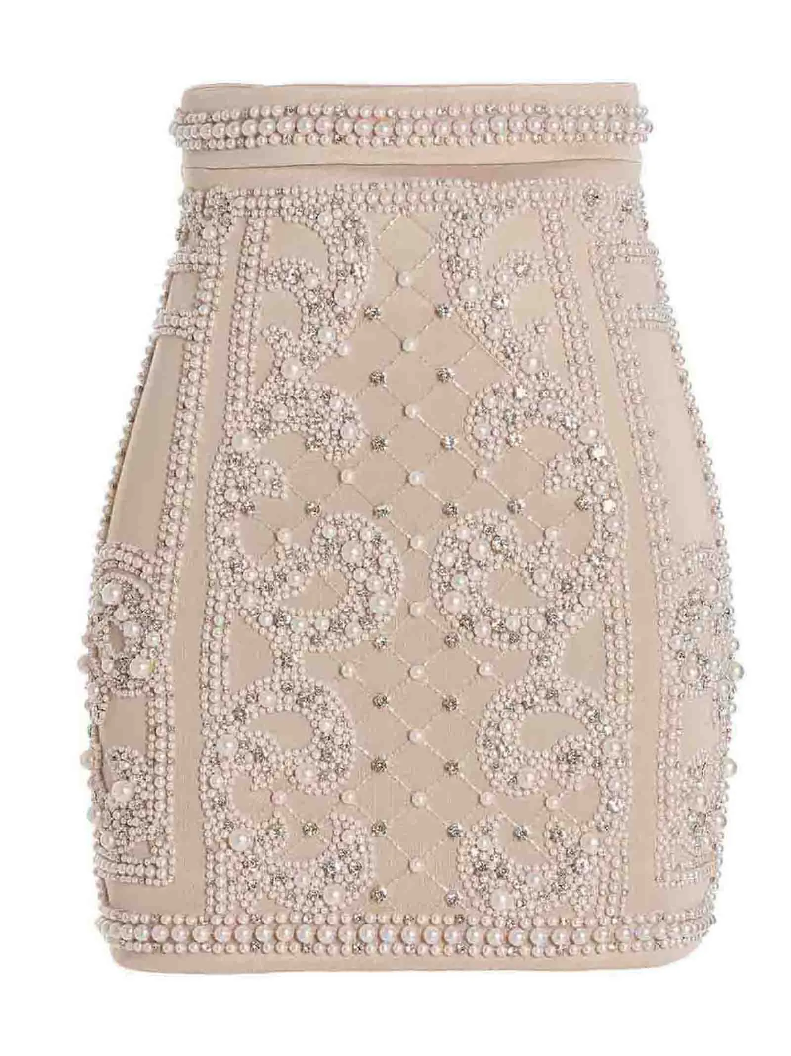 Balmain All-Over Embellished Mini Skirt
