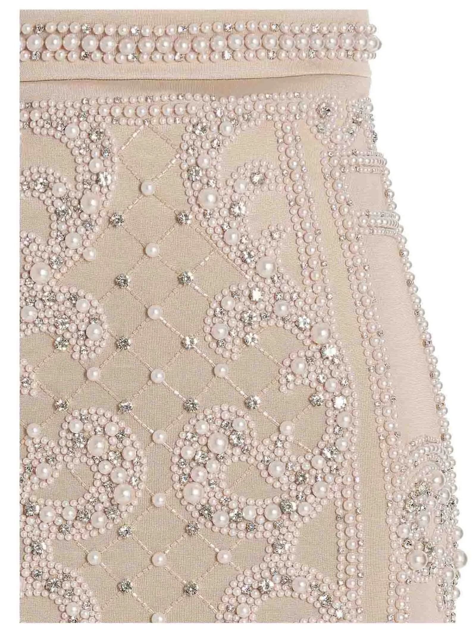 Balmain All-Over Embellished Mini Skirt