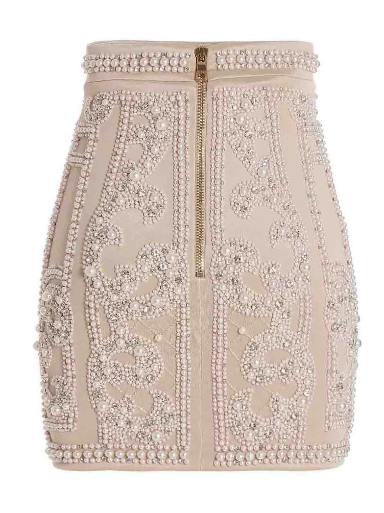 Balmain All-Over Embellished Mini Skirt