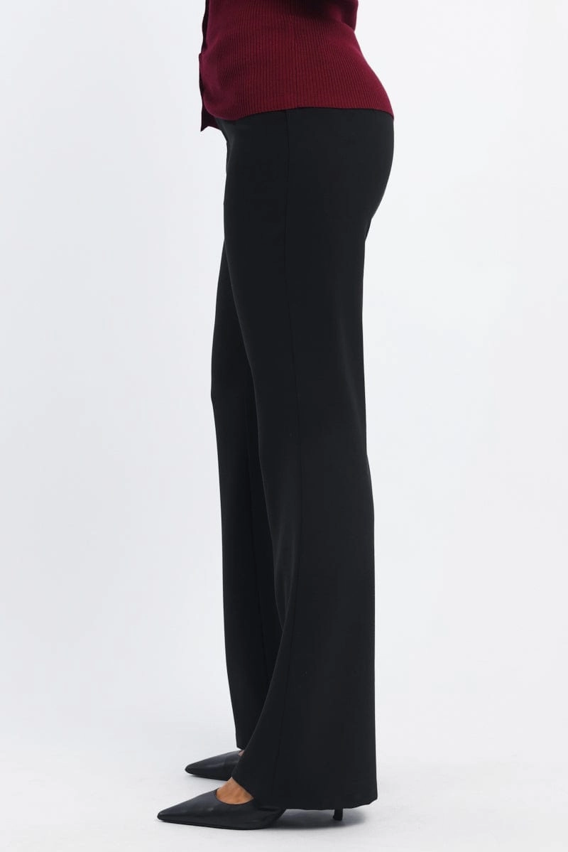 Black Flare Leg Pants