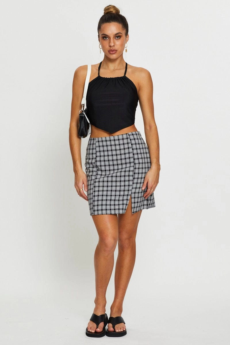 Black Halter Top