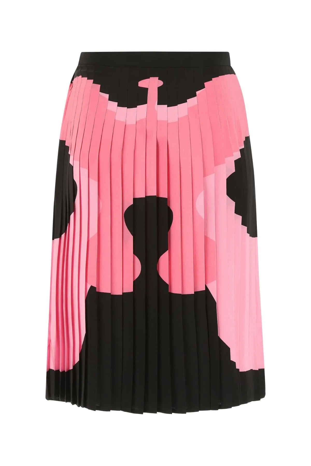Burberry Printed Pleated Midi Skirt
