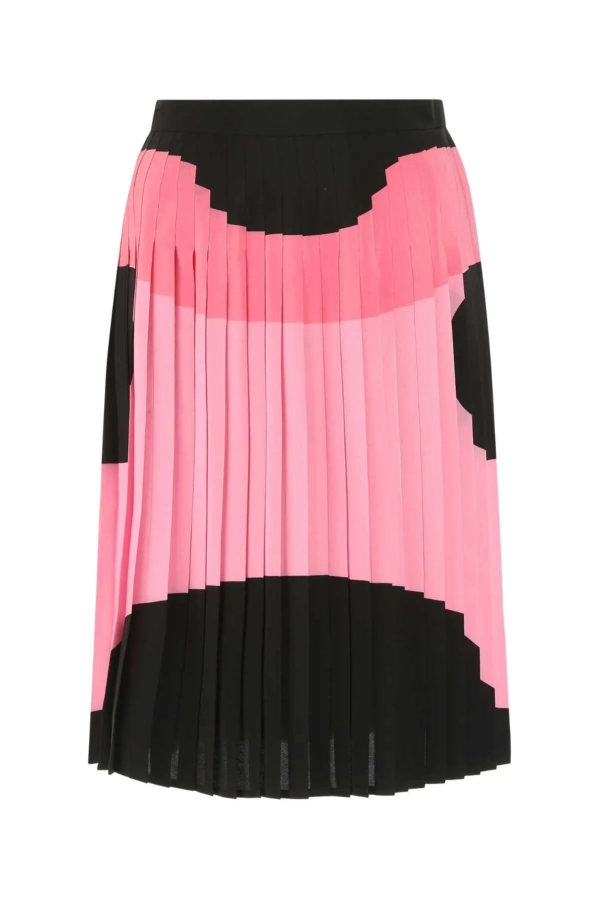 Burberry Printed Pleated Midi Skirt