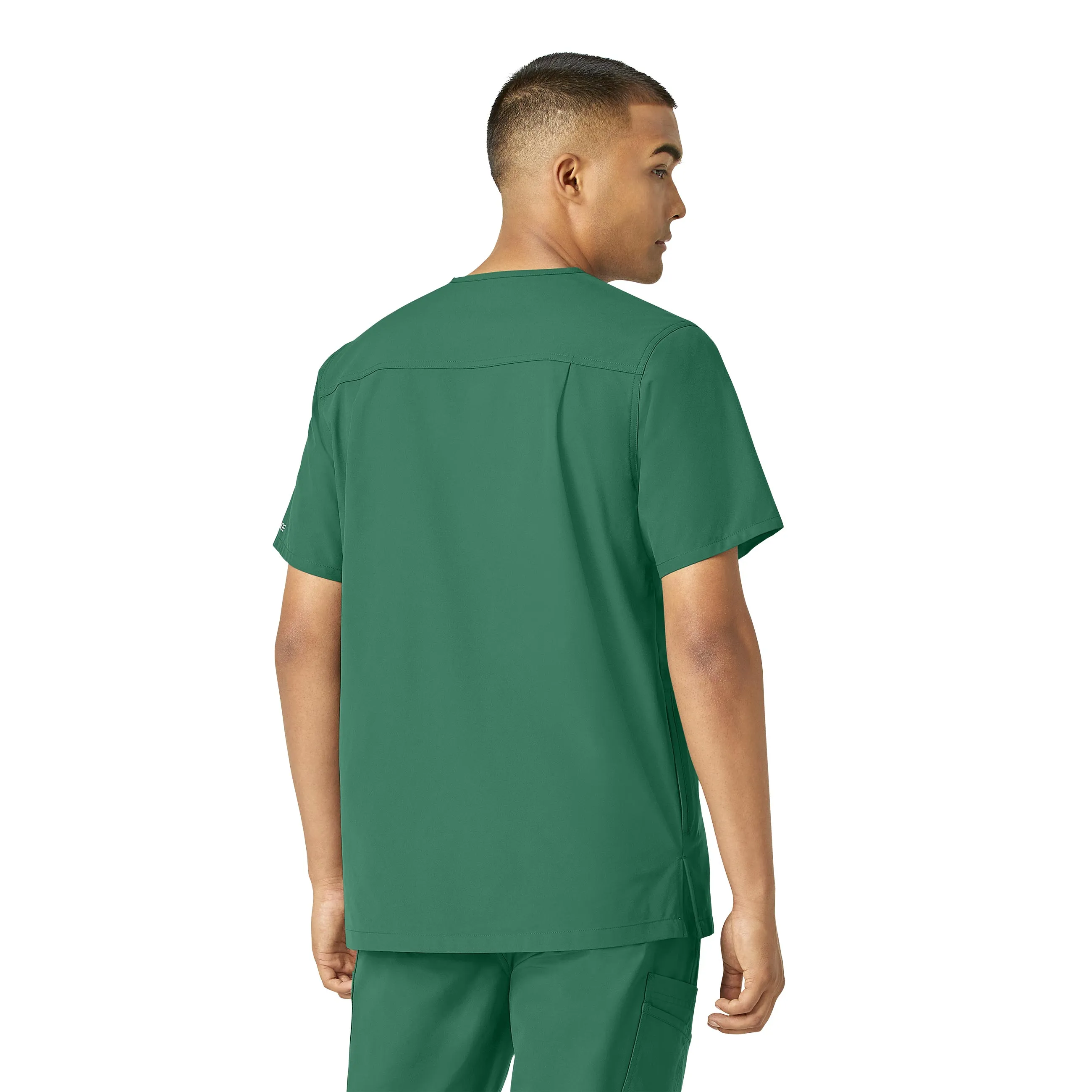 Carhartt Force Essentials Men's V-Neck Shirttail Scrub Top - Hunter