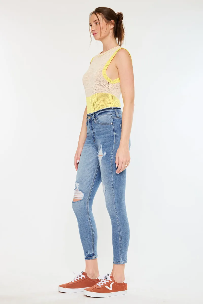 Chanell High Rise Ankle Skinny Jeans