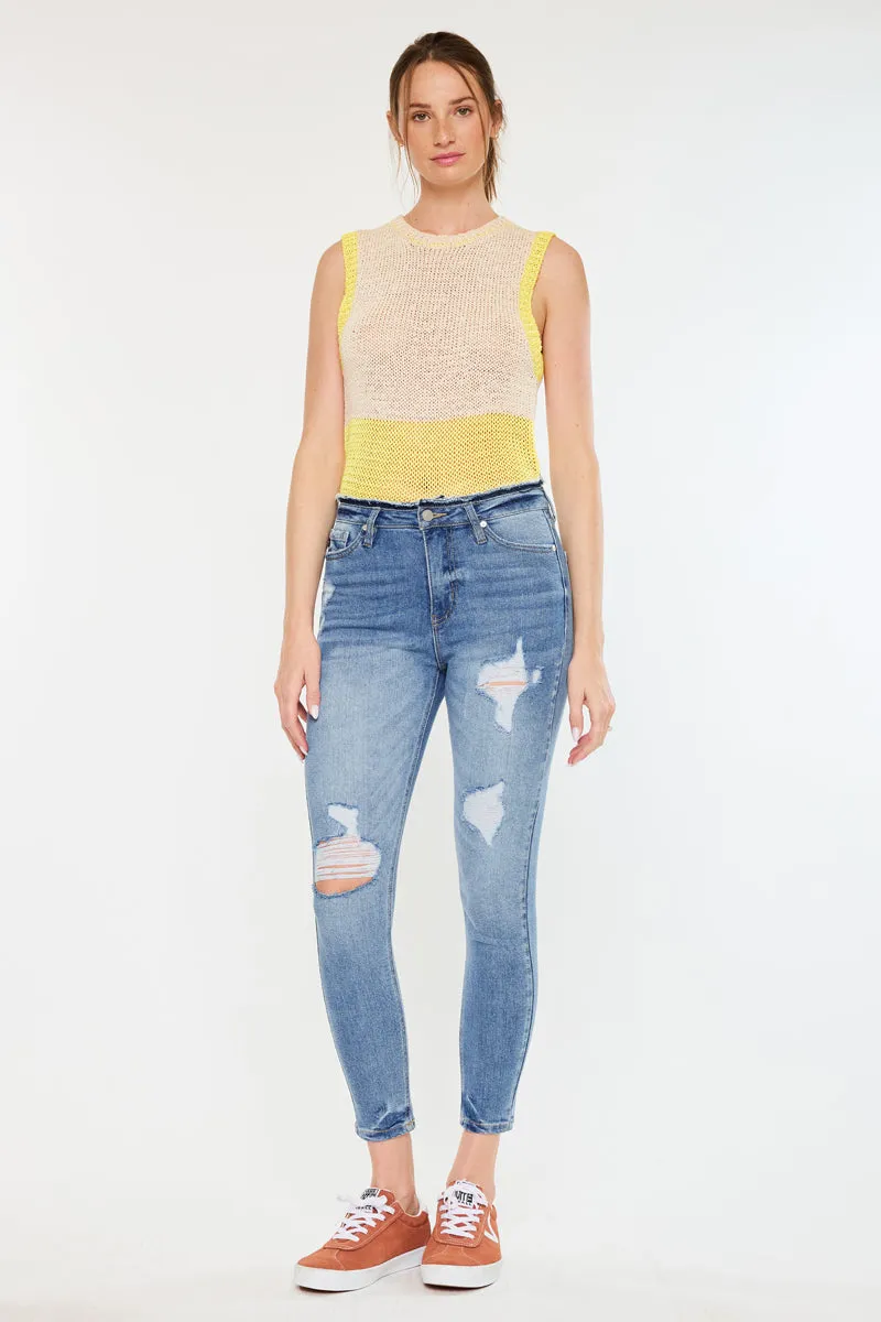 Chanell High Rise Ankle Skinny Jeans