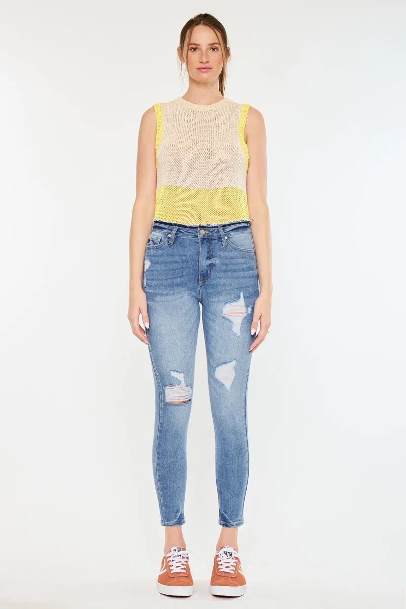 Chanell High Rise Ankle Skinny Jeans