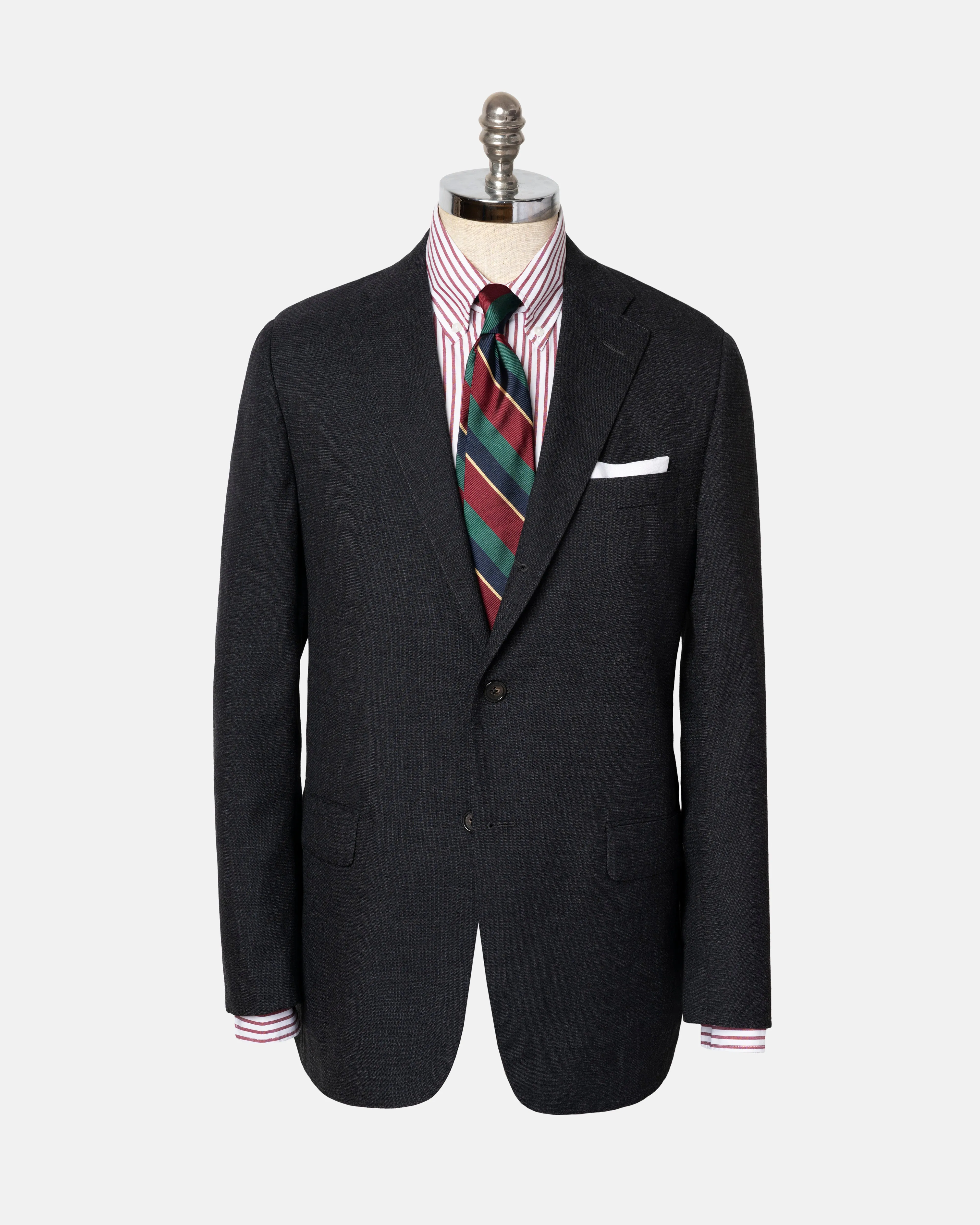 CHARCOAL GREY TIC WEAVE SUIT
