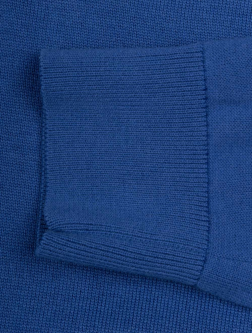 Classic Cotton Half Zip Sweater Rich Blue