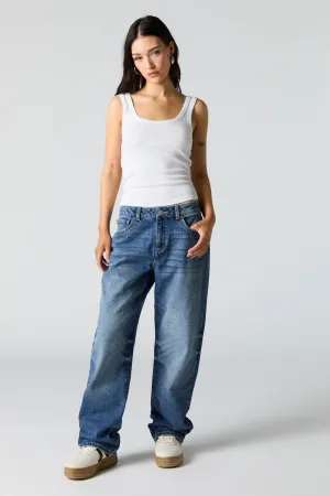 Dark Wash Straight Leg Jean