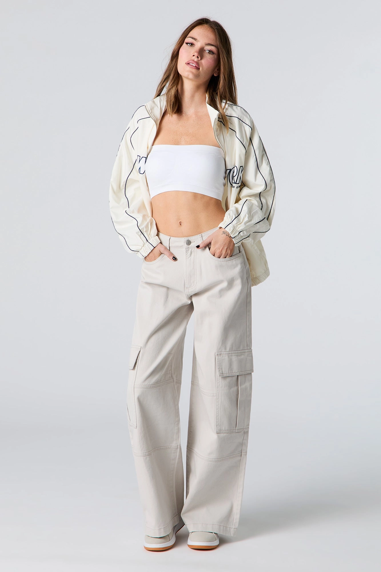 Denim Baggy Cargo Pant