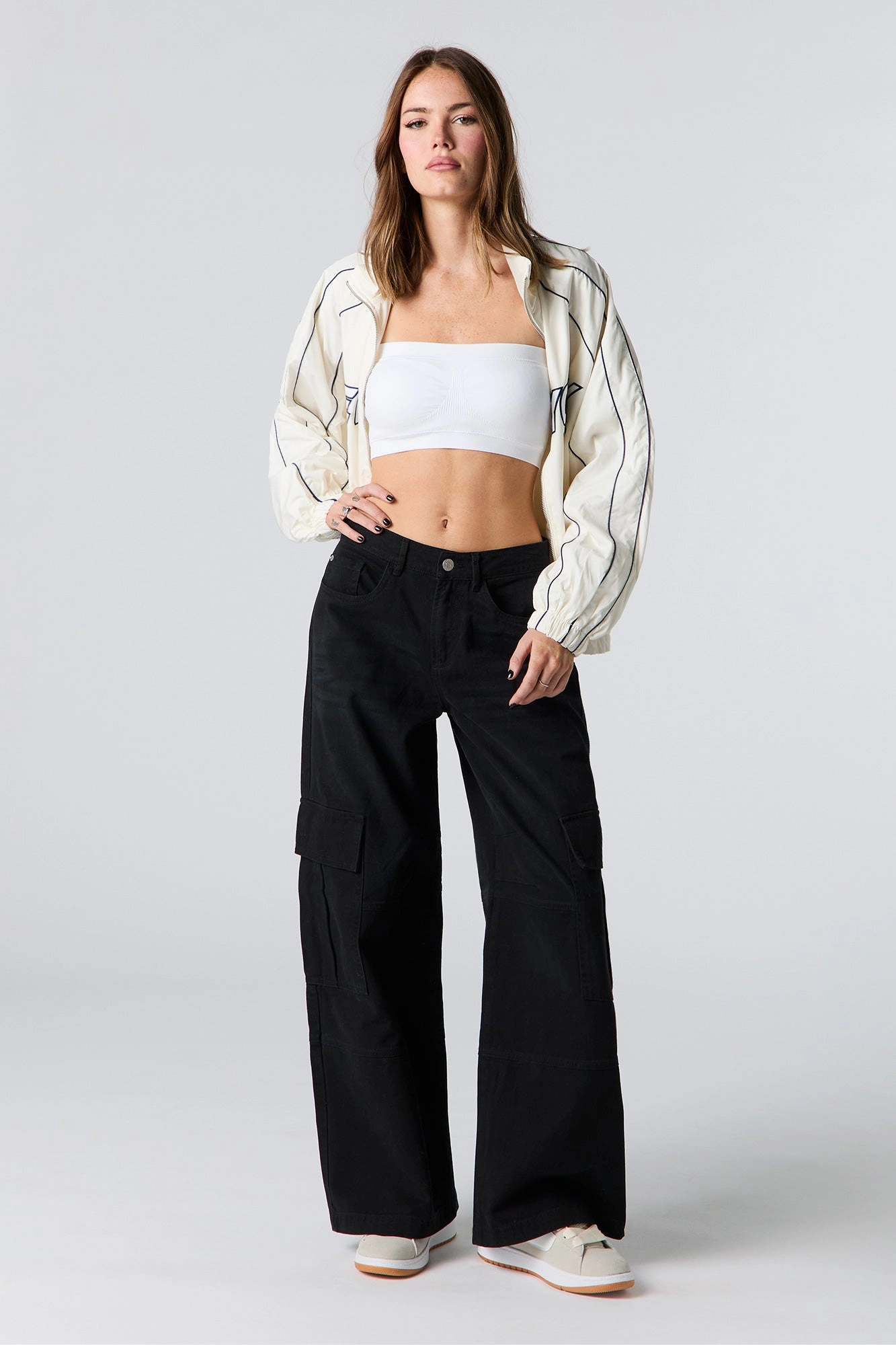 Denim Baggy Cargo Pant