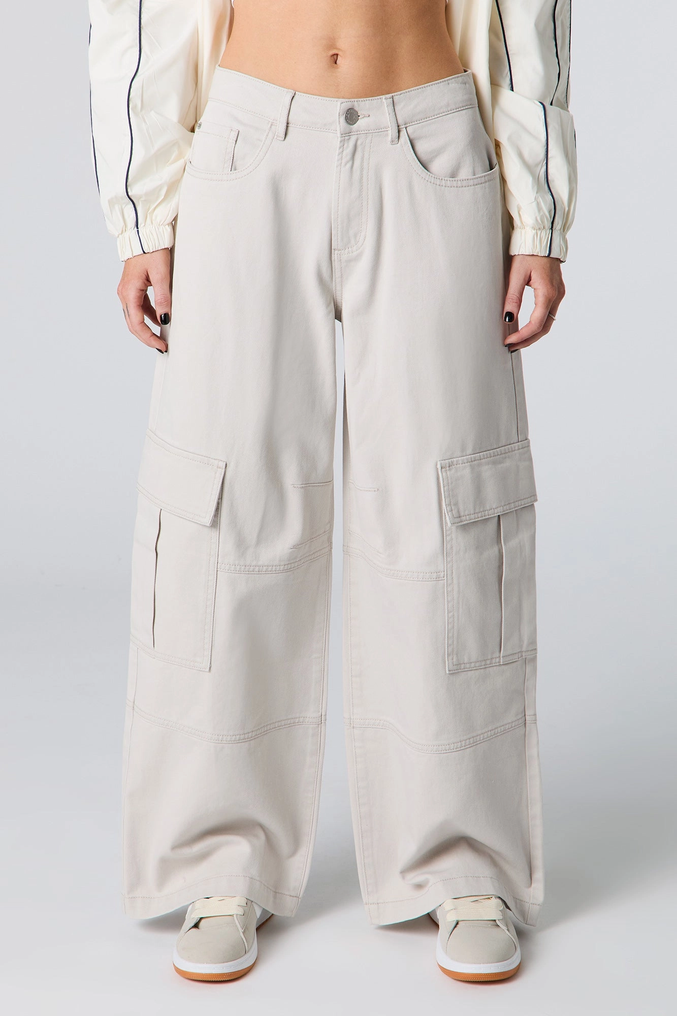 Denim Baggy Cargo Pant