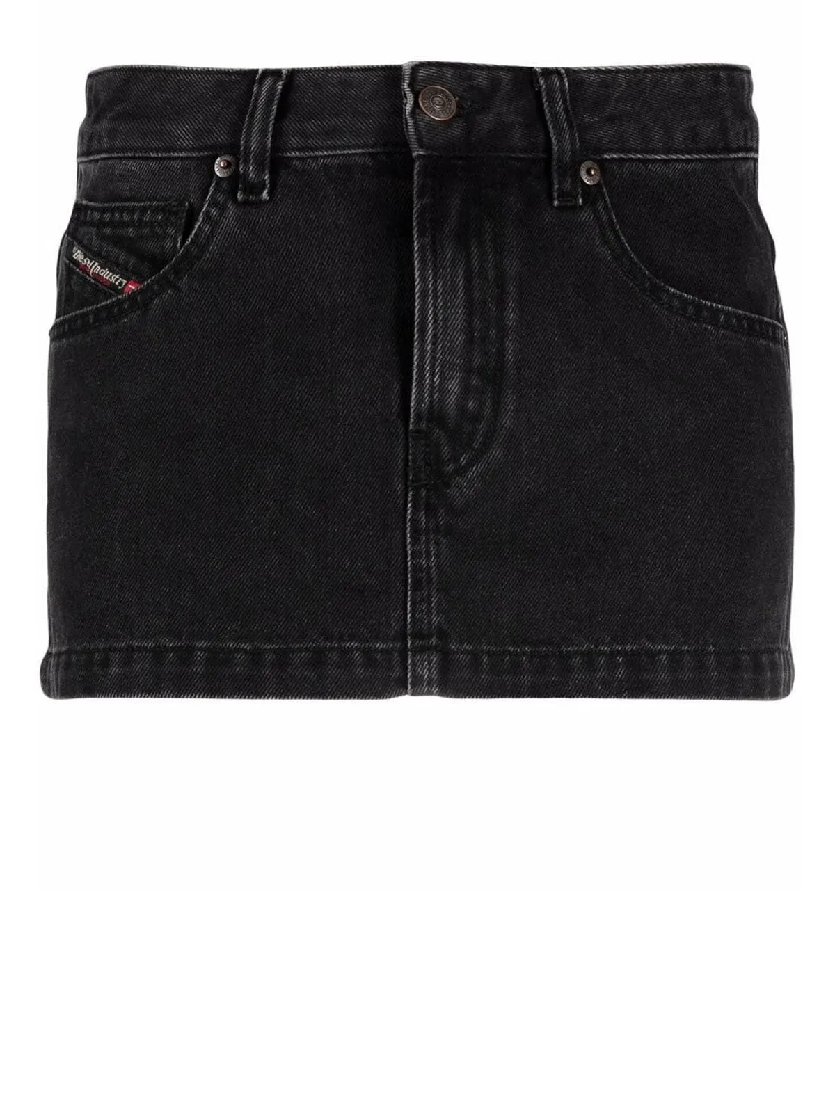 Diesel De-Ron Logo Patch Mini Skirt
