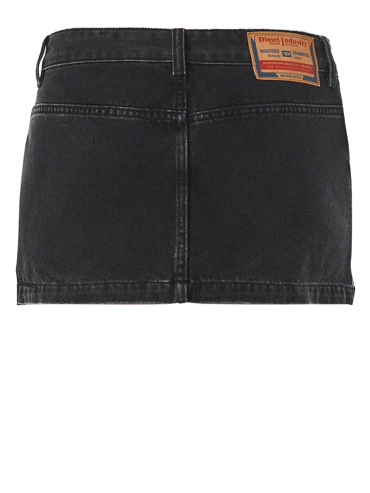 Diesel De-Ron Logo Patch Mini Skirt