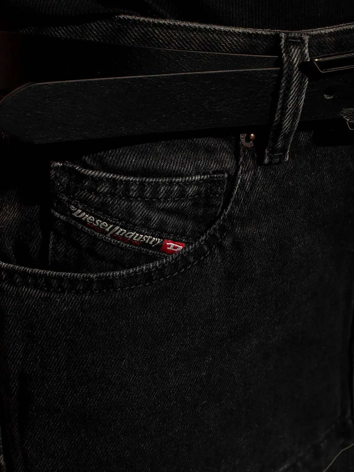 Diesel De-Ron Logo Patch Mini Skirt