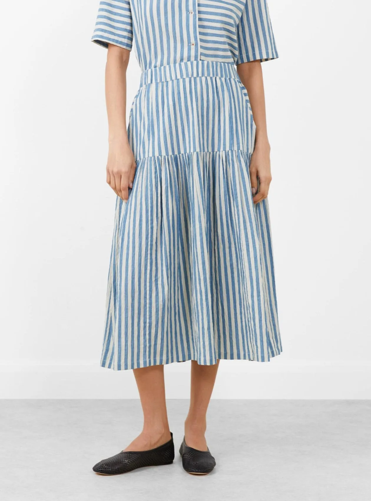 Dizzy Skirt Blue Stripe