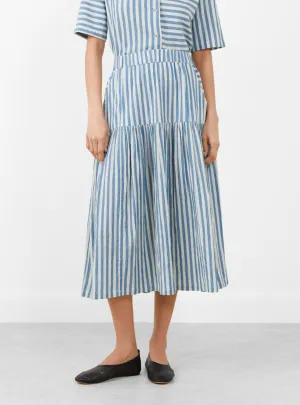 Dizzy Skirt Blue Stripe