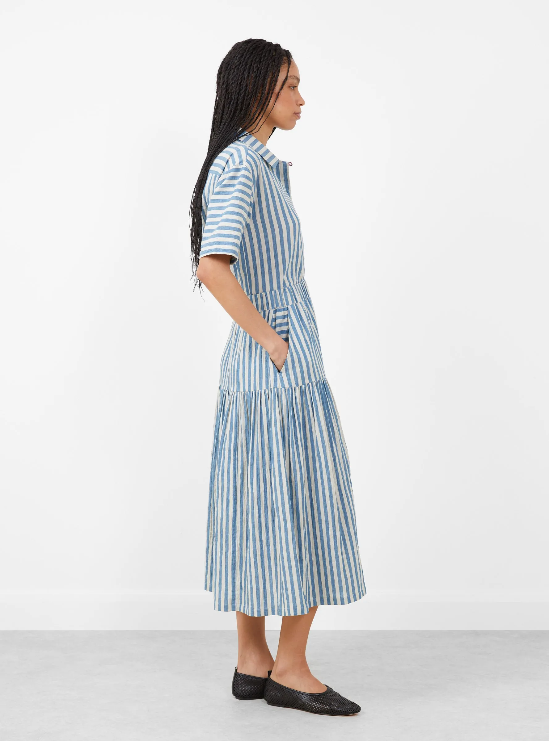 Dizzy Skirt Blue Stripe