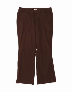 DOCKERS Womens Curvy Mid Rise Casual Trousers US 14 XL W34 L29 Brown