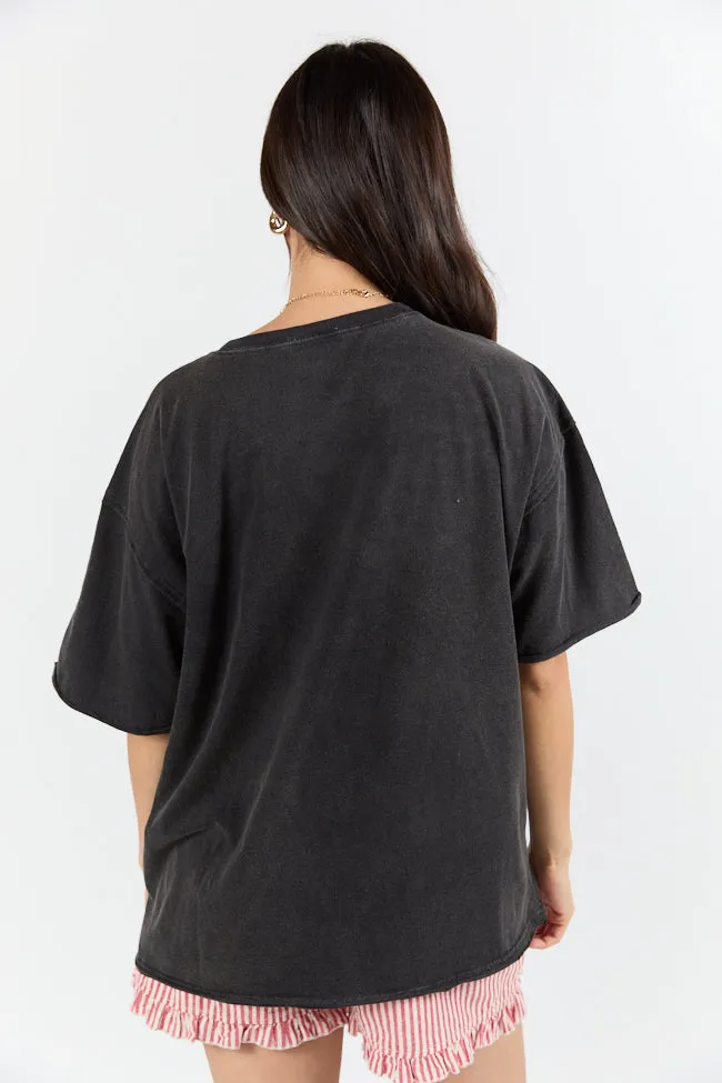 Easy To Style Black Knit Pocket T Shirt