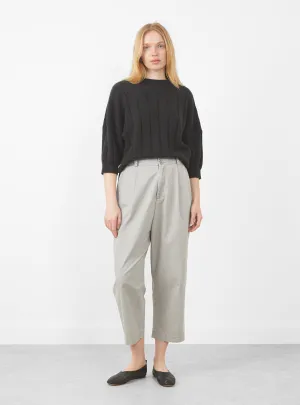 Elastic Dropped Crotch Trouser Grey