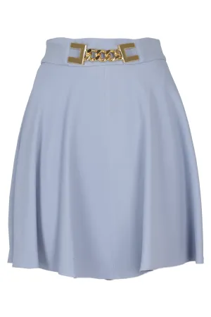 Elisabetta Franchi Logo Charm Detail Mini Skirt
