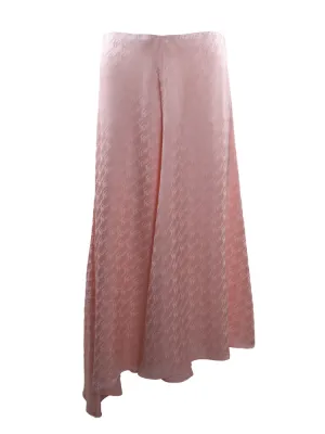 Fendi Asymmetrical Satin Midi Skirt