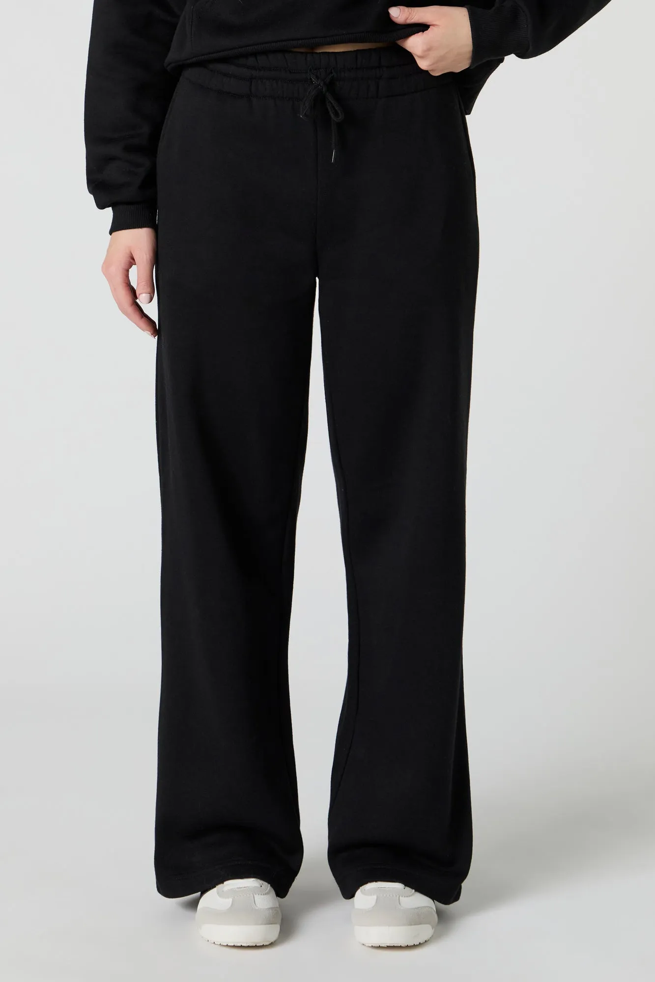 Fleece Wide Leg Sweatpant