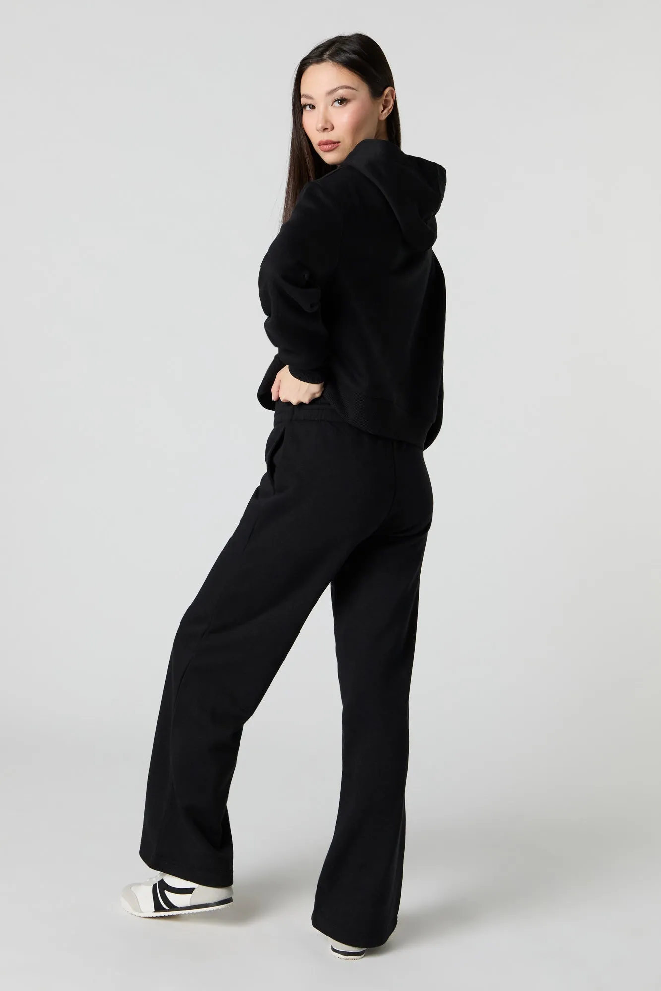 Fleece Wide Leg Sweatpant