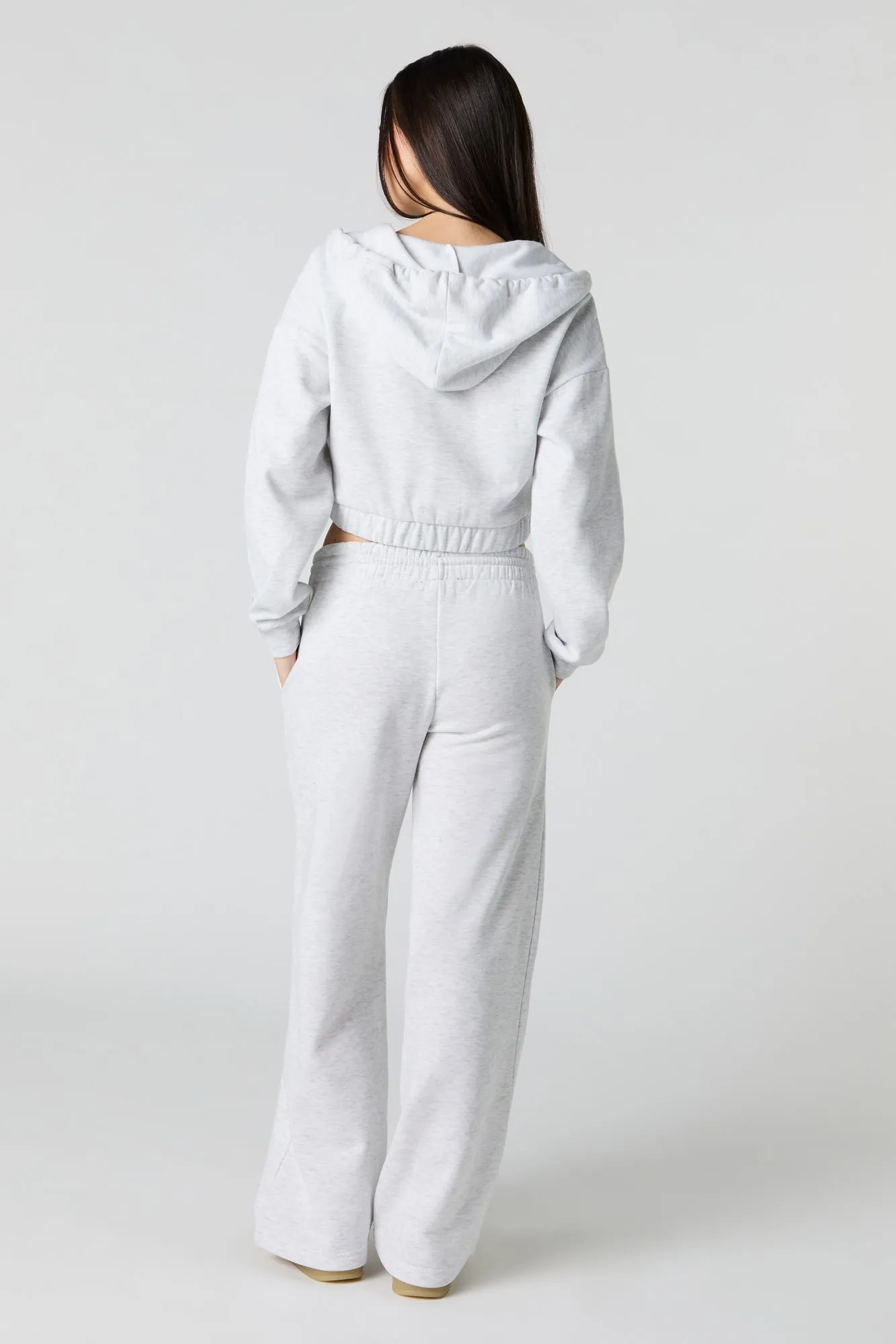 Fleece Wide Leg Sweatpant
