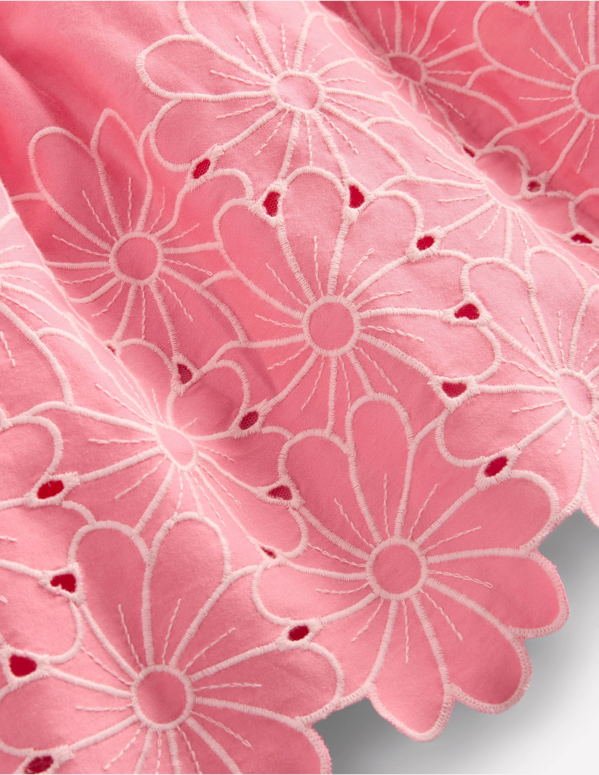 Flower Hem Occasion Dress-Salmon Pink