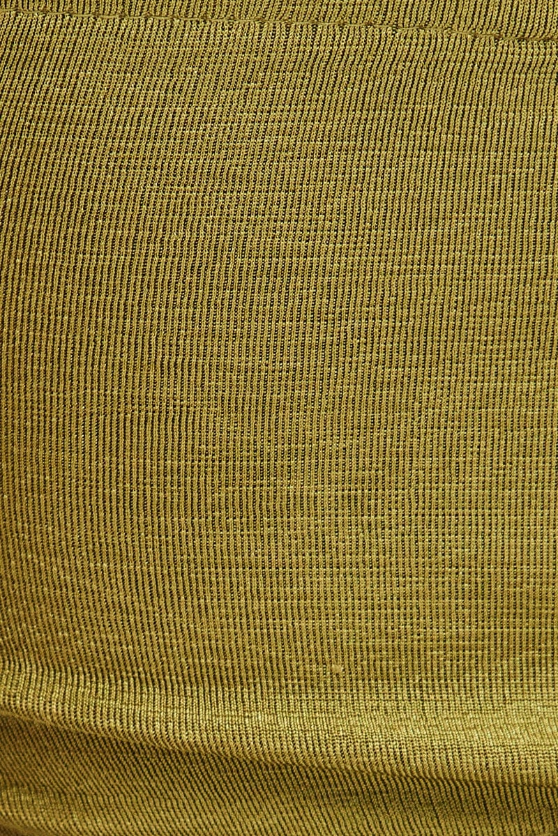 Green Ring Detail Strapless Crop Top
