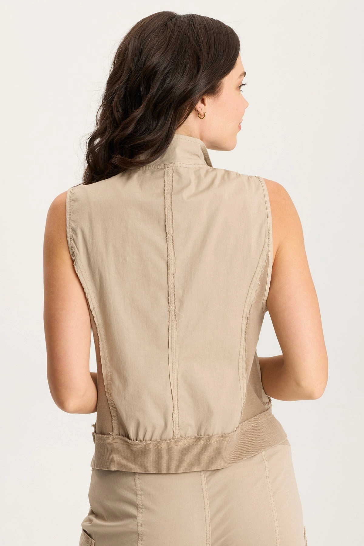 Grindelle Cargo Vest in Poplin and Jersey