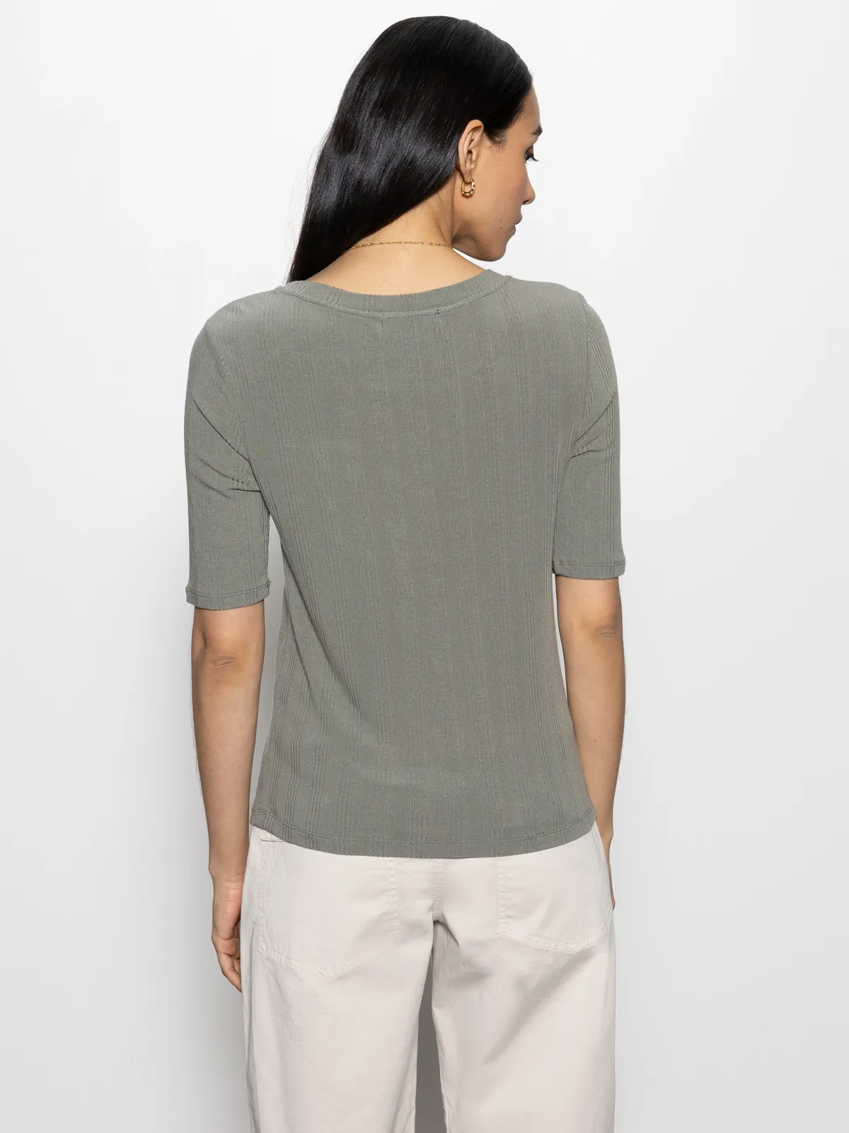 Half Sleeve Femme Crew Tee Dark Spruce