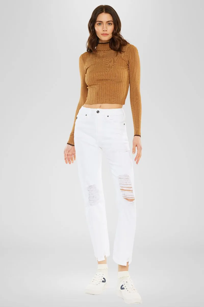 Haven Ultra High Rise Slim Straight Leg Jeans