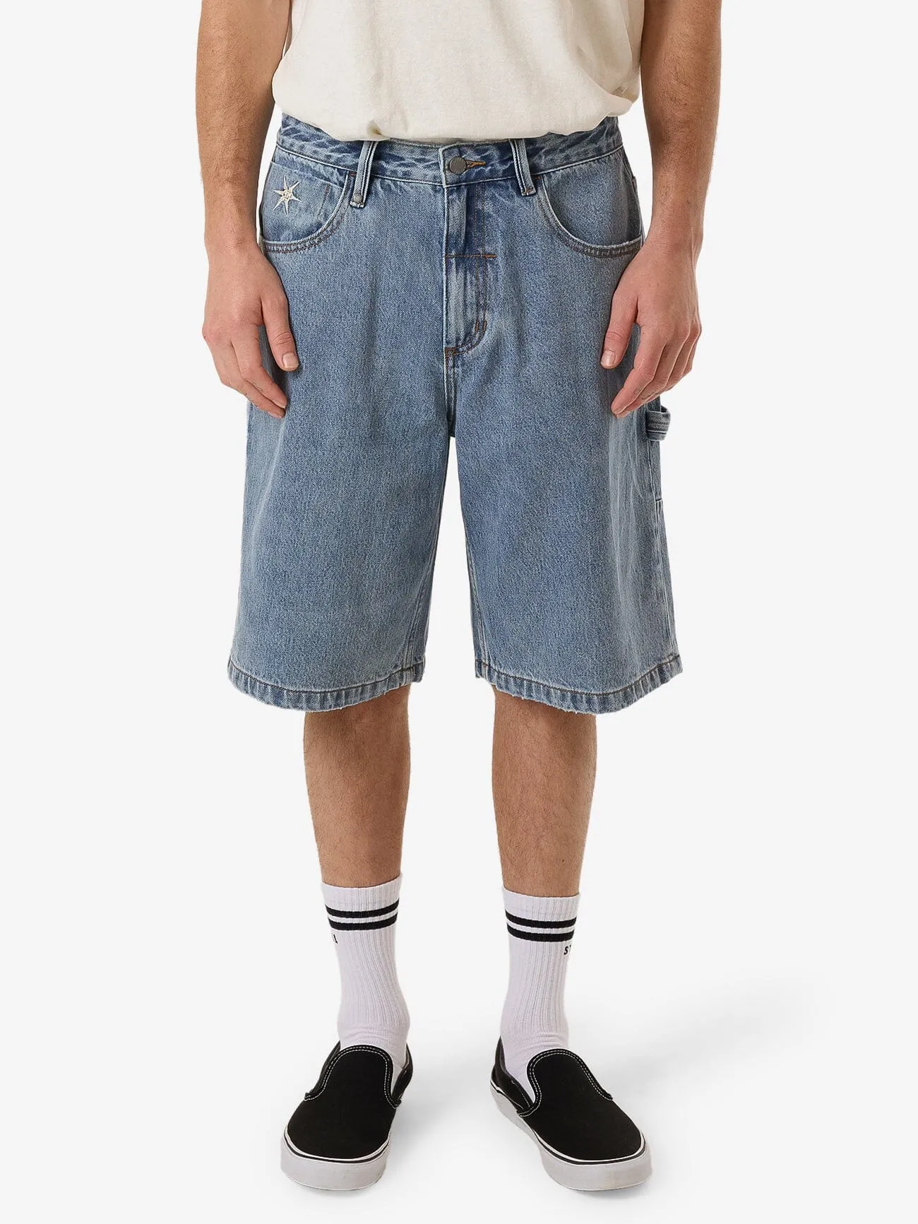 Infinite Stars Big Slacker Denim Short - Garage Blue